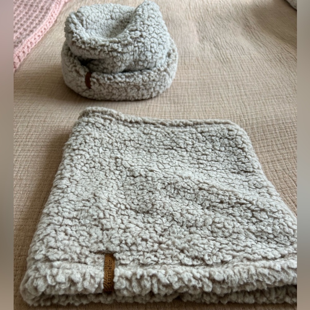 Cozy Sherpa Neck Warmer and Hat Set